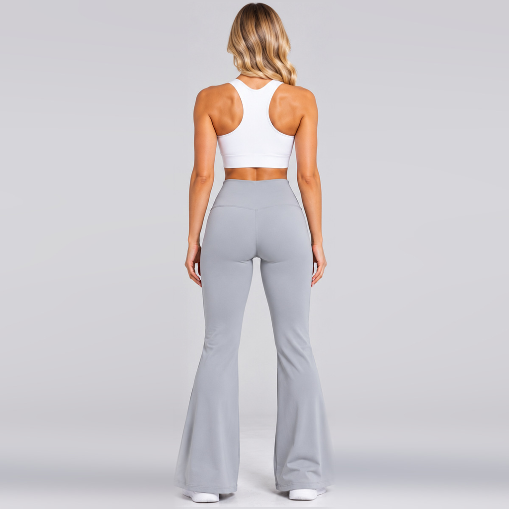 Women's high-waisted wide leg athletic leggings