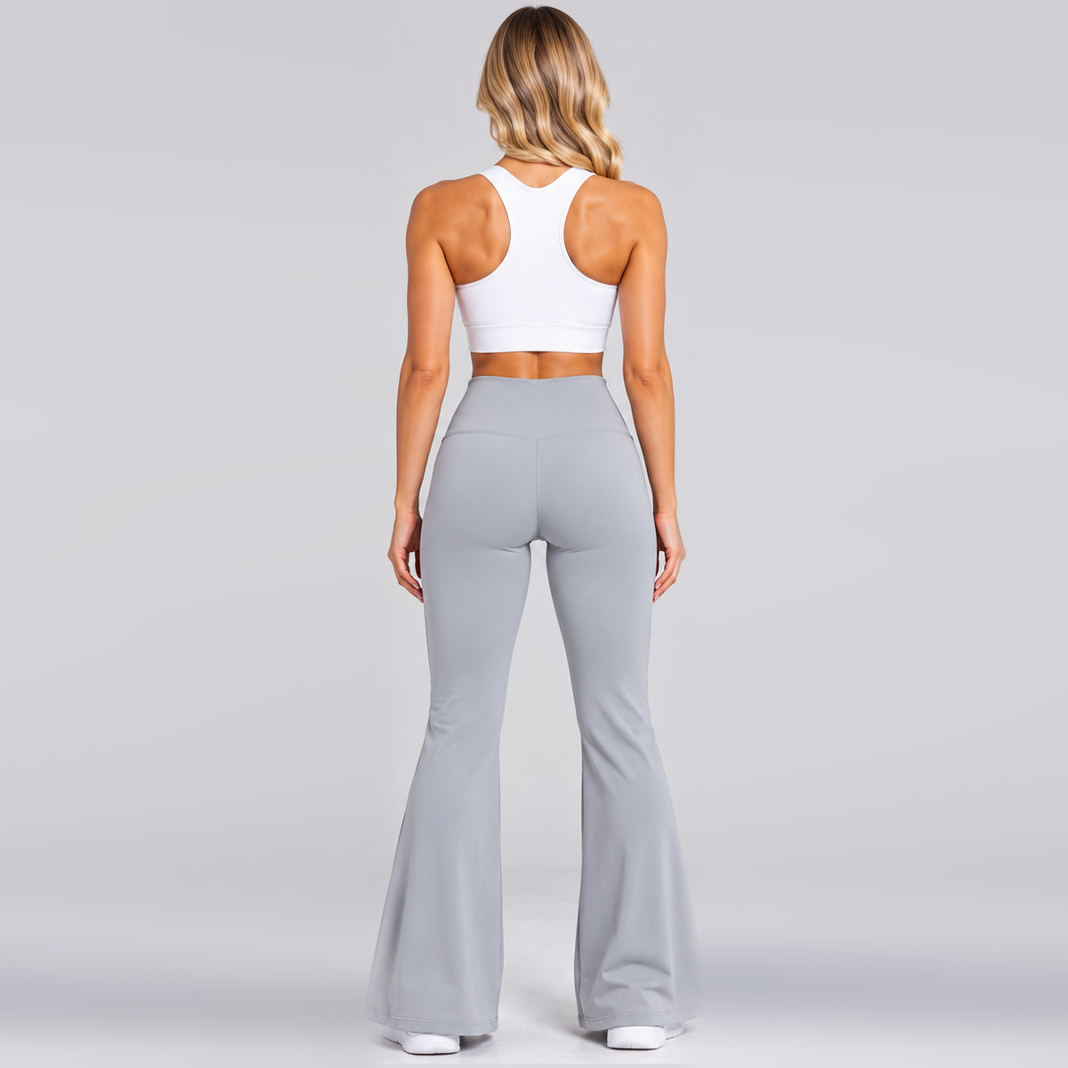 Women's high-waisted wide leg athletic leggings