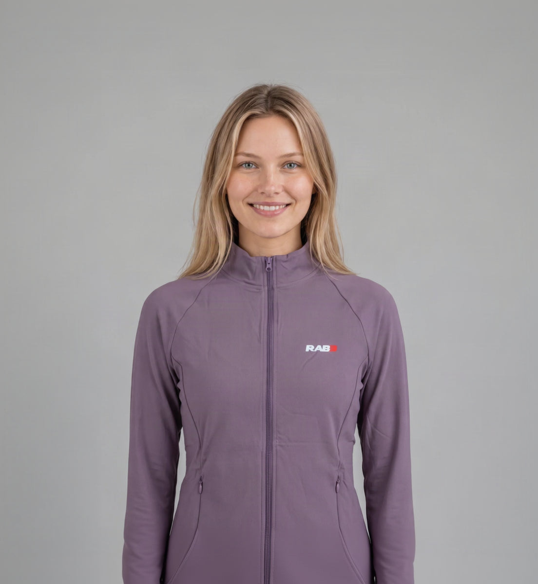 Women's Yoga Jacket with Long Sleeves and Zipper Pockets