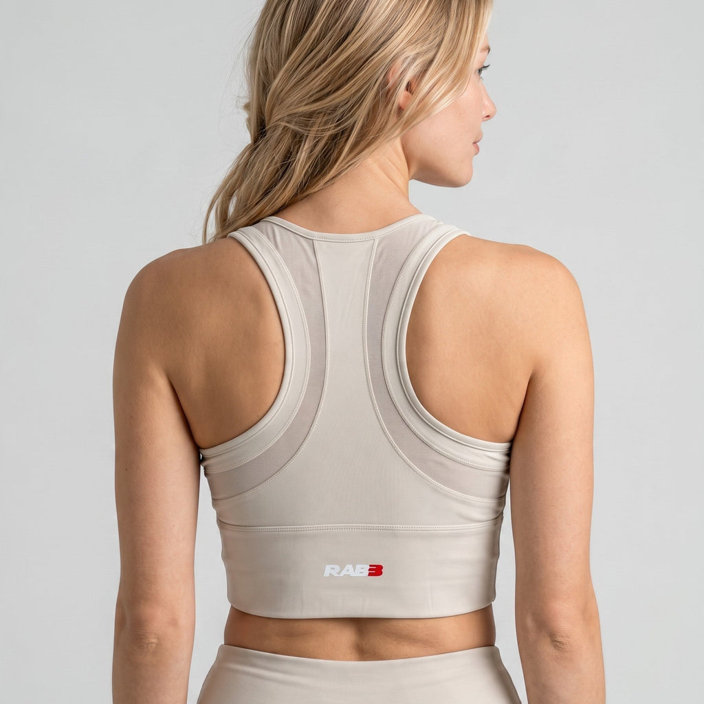 Women's zip-front sports bra