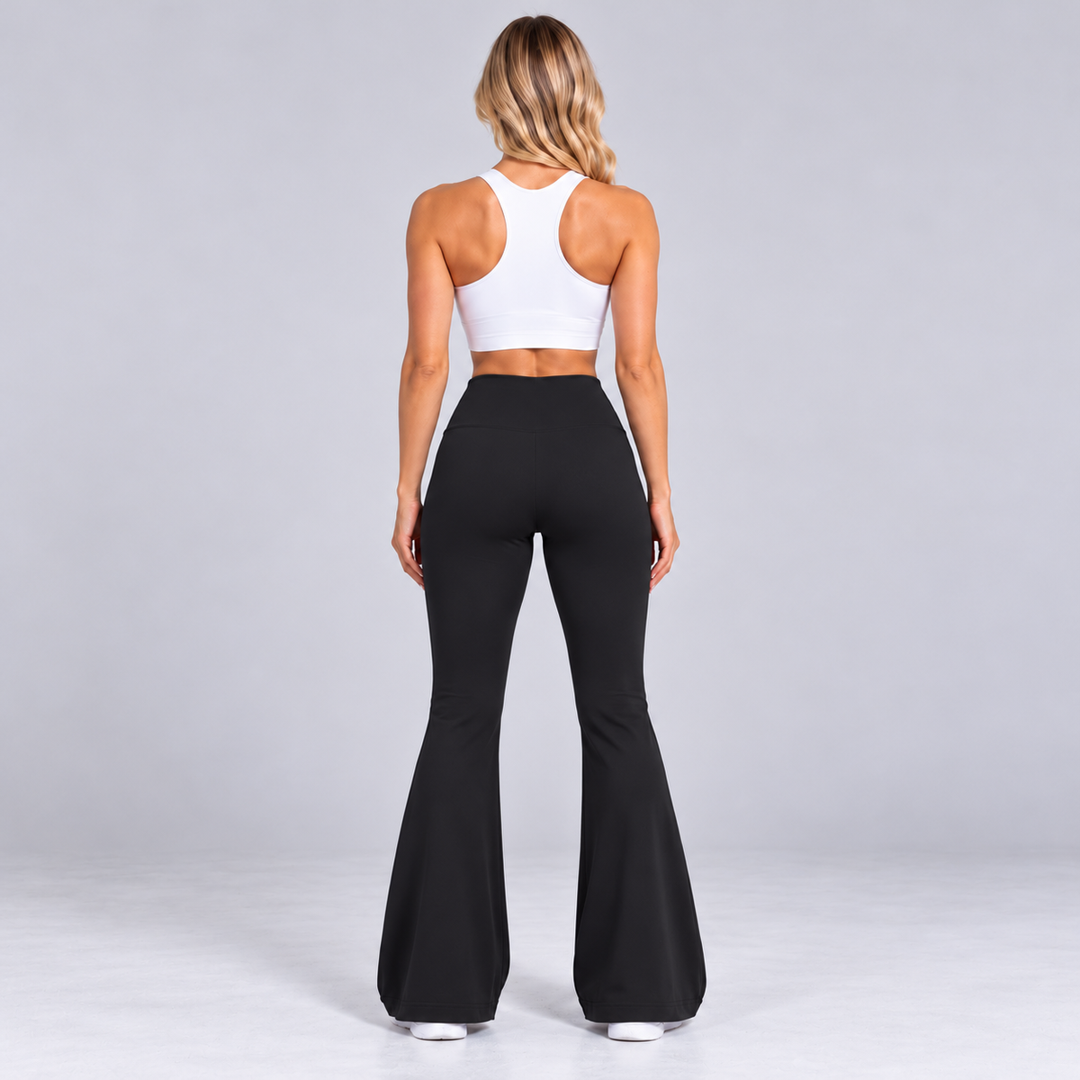 Women's high-waisted wide leg athletic leggings