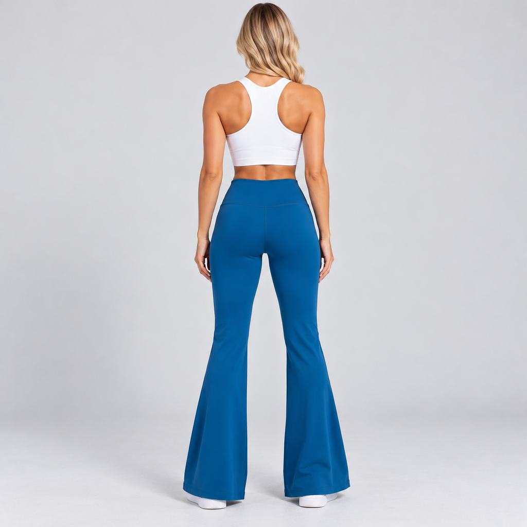 Women's high-waisted wide leg athletic leggings