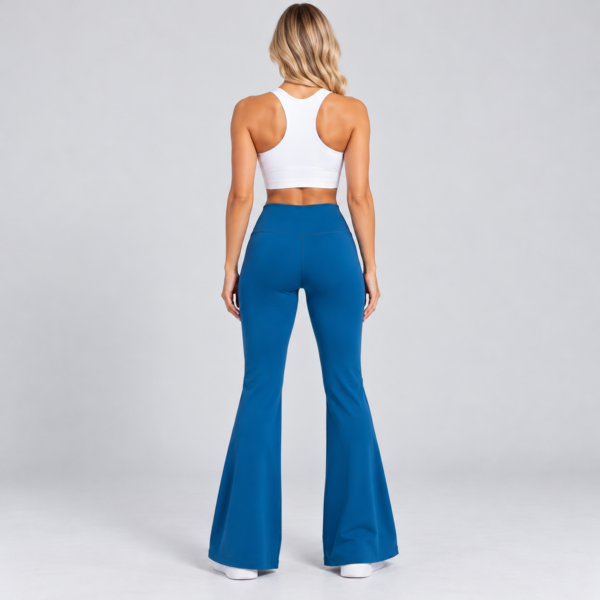 Women's high-waisted wide leg athletic leggings