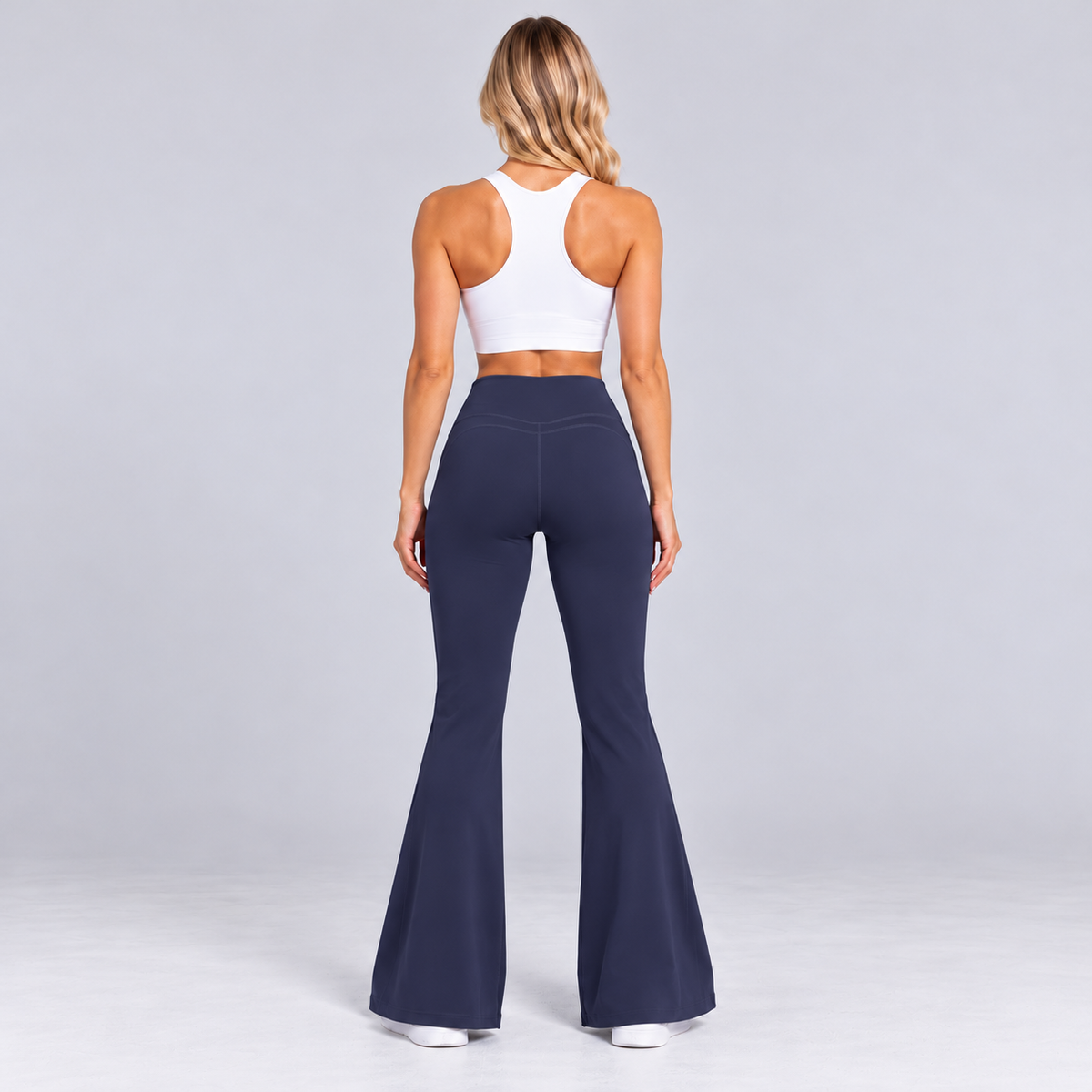 Women's high-waisted wide-leg sweatpants