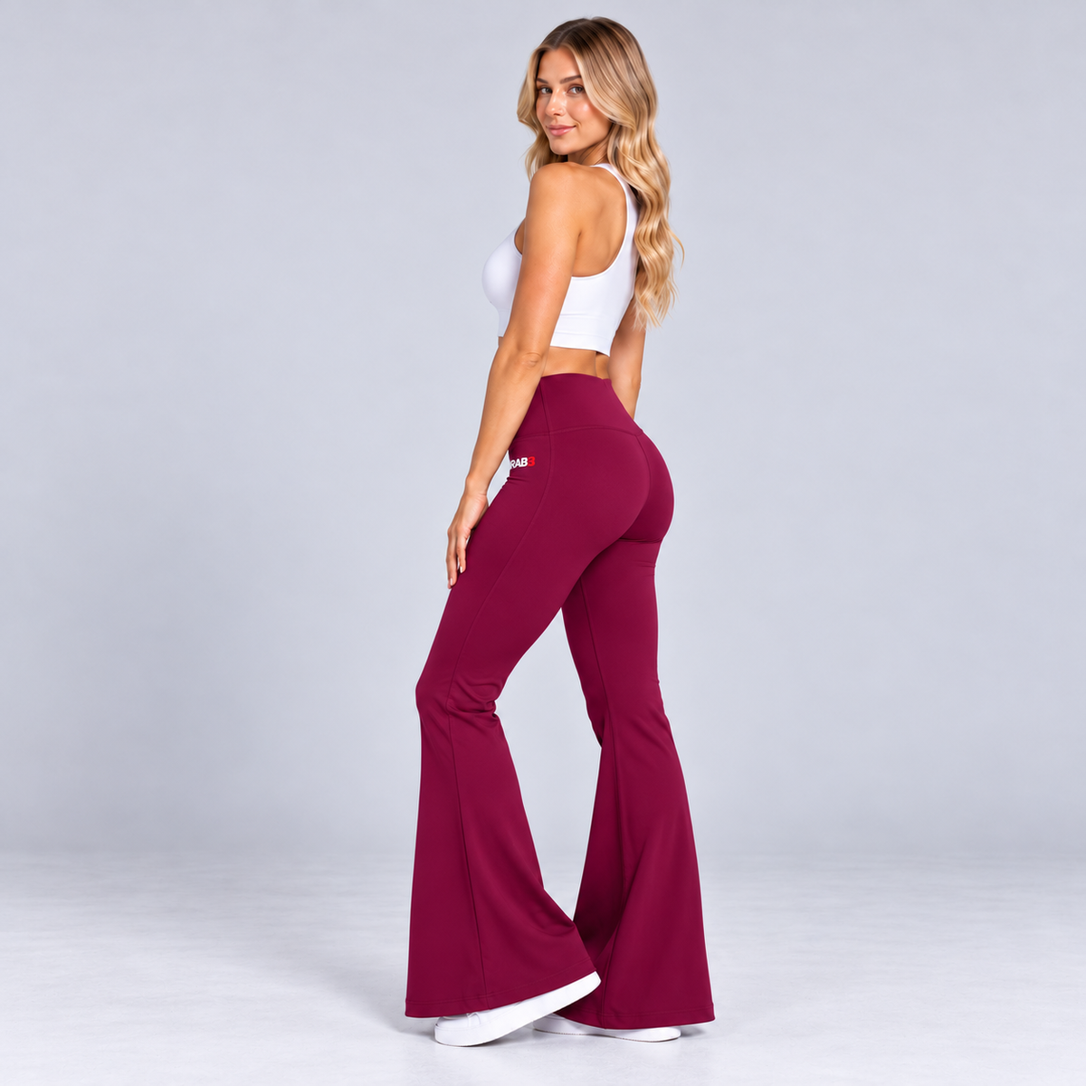 Women's high-waisted wide leg athletic leggings