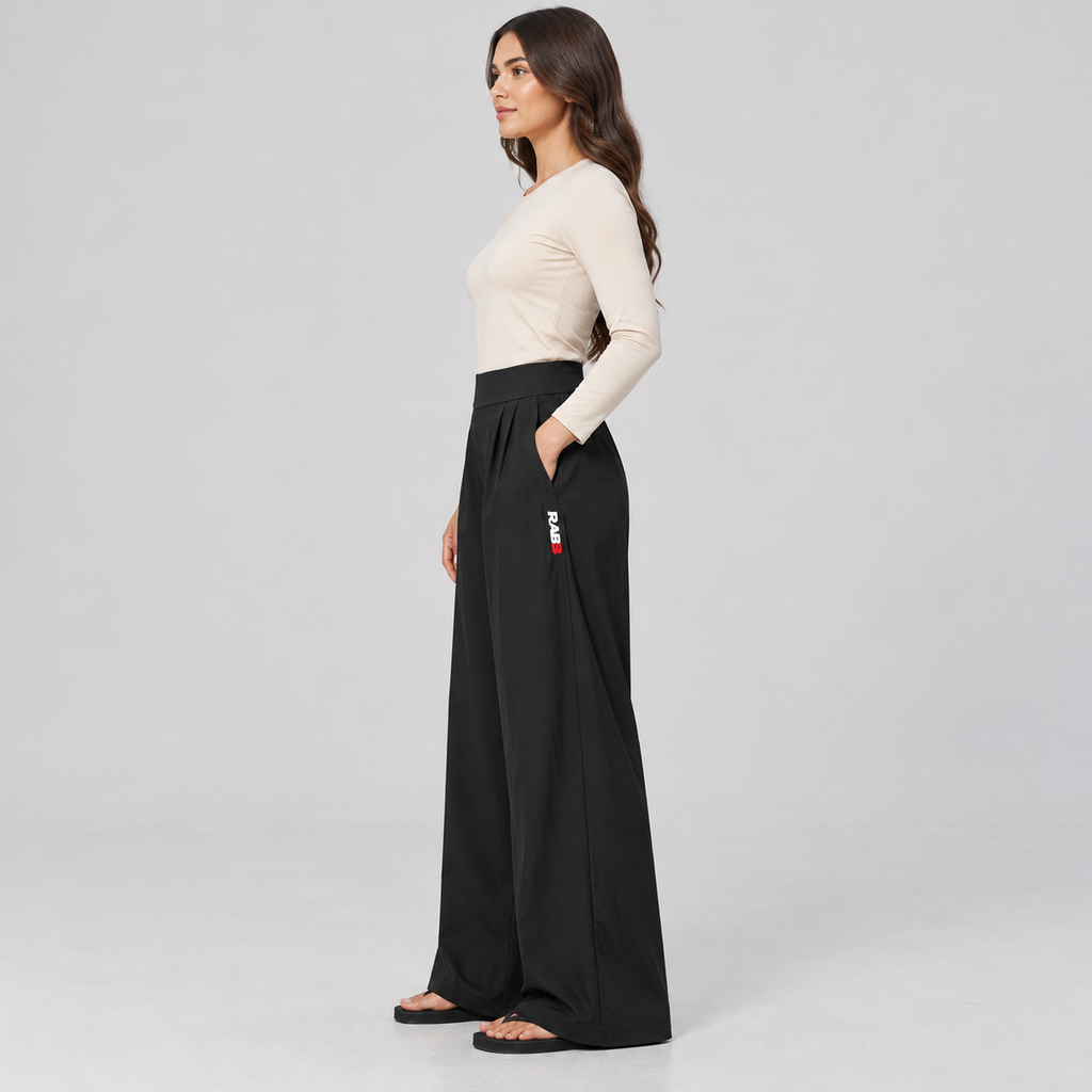 High-waisted, loose, and lightweight casual pants