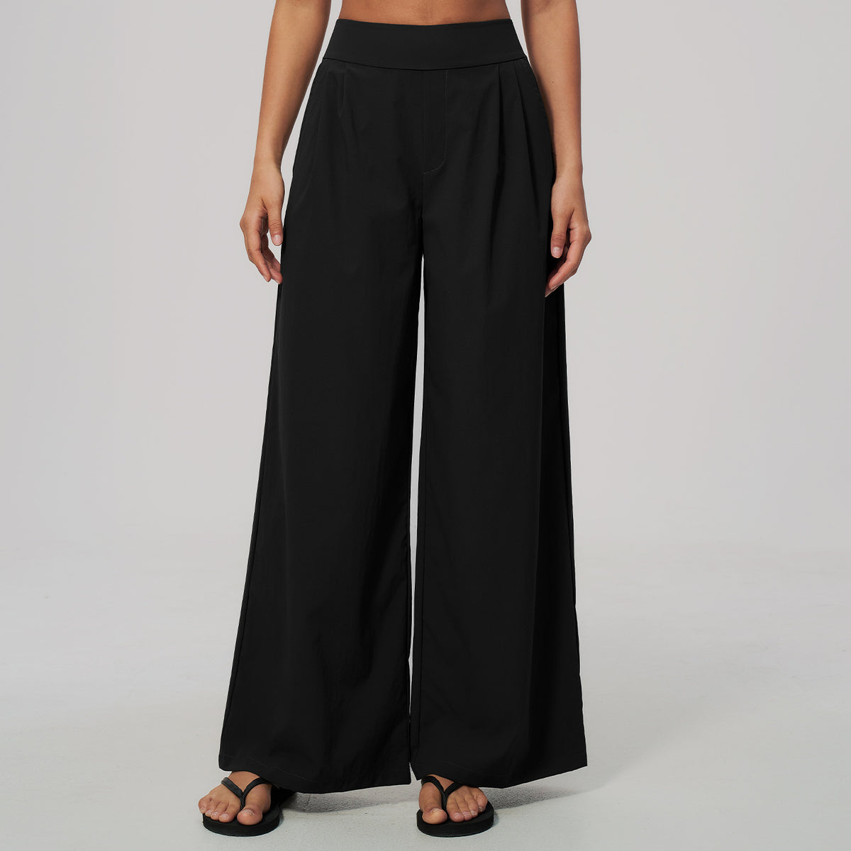 High-waisted, loose, and lightweight casual pants